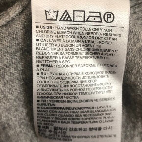 Banana Republic Mens Sweater Gray 100% Merino Wool V Neck Pullover XL - Picture 5 of 11